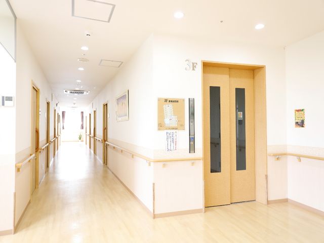 明るく清潔な廊下