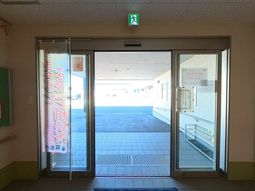 開放感のある出入口