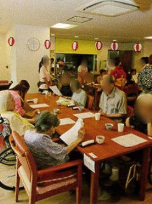利用者が集う憩いの場