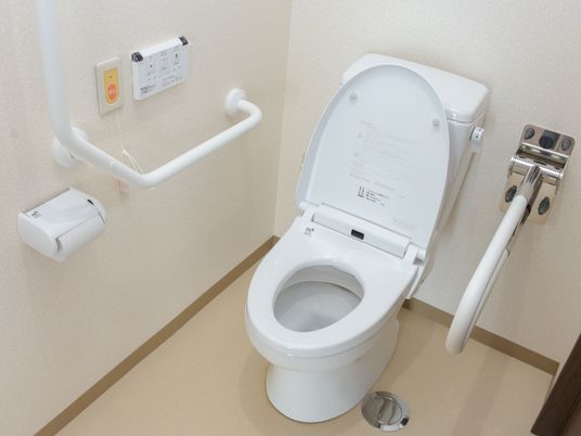 バリアフリー設計のトイレ