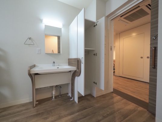 洗面台が設置された部屋