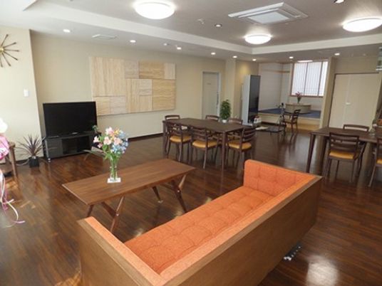 明るい共有スペース