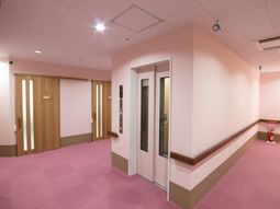 きれいな廊下とエレベーター