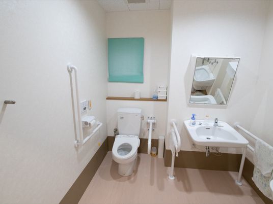 手すり付きトイレ空間