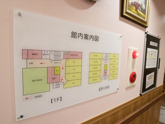 施設のフロア案内図