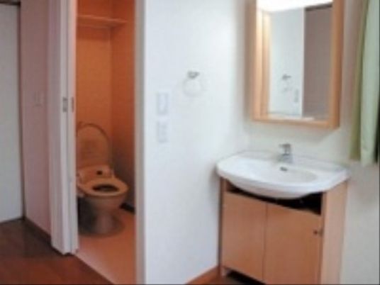 清潔なトイレと洗面所