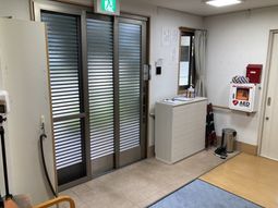 AEDがあるエントランス