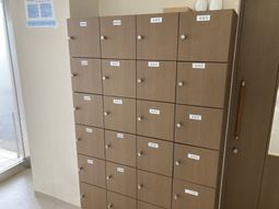 木製のロッカー