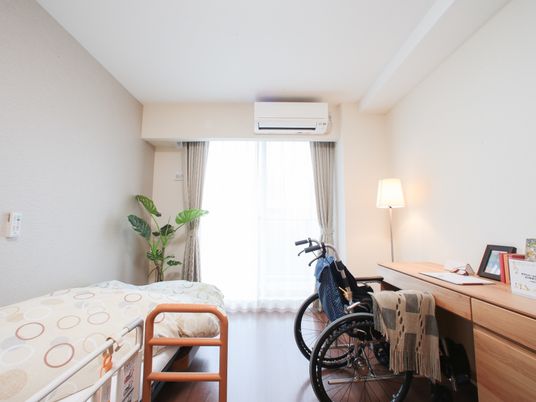 居室と車椅子