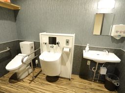 バリアフリーのトイレ設備