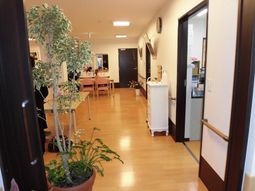 明るい廊下の様子