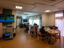 共有スペースでの活動風景