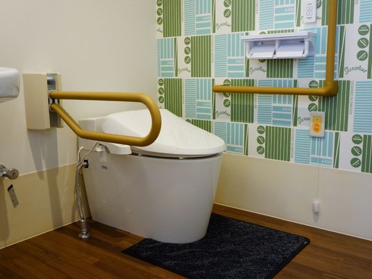施設の写真 トイレは車椅子の方も利用しやすいよう便座や手すりがちょうどいい高さで調整されているので安全に使うことが出来ます。