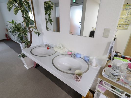 清潔感のある洗面台