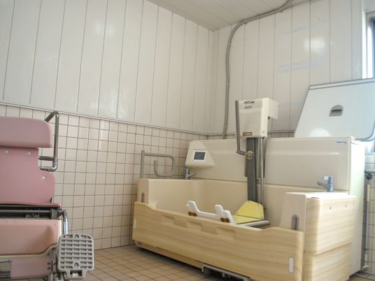 機能的な設備の浴室