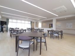 明るい共有スペース