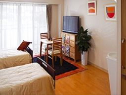 快適なベッドのある居室