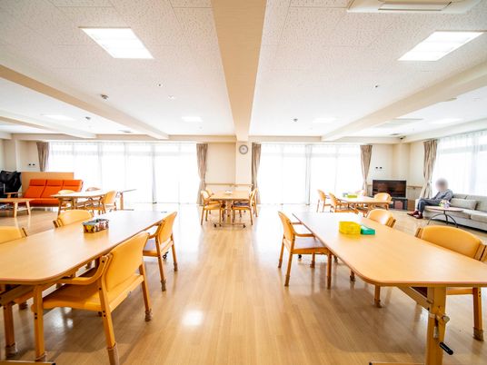 共有リビングの風景