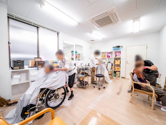 理美容室の日常風景