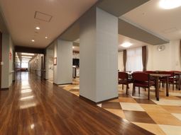 快適な廊下の施設部分