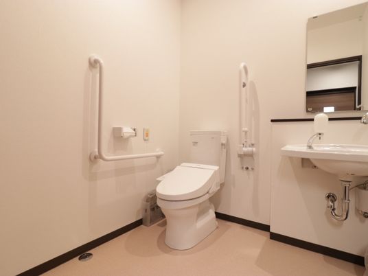 バリアフリーのトイレ