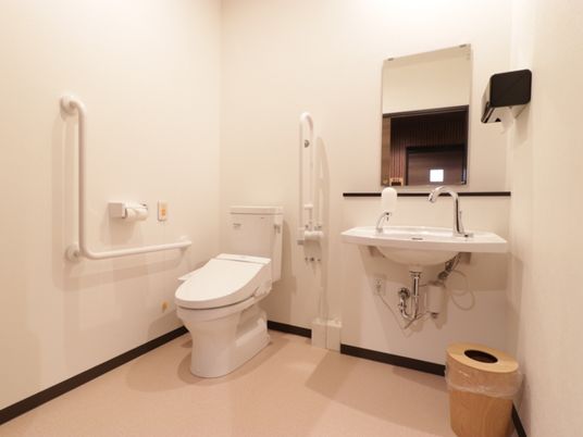 バリアフリー設計のトイレ