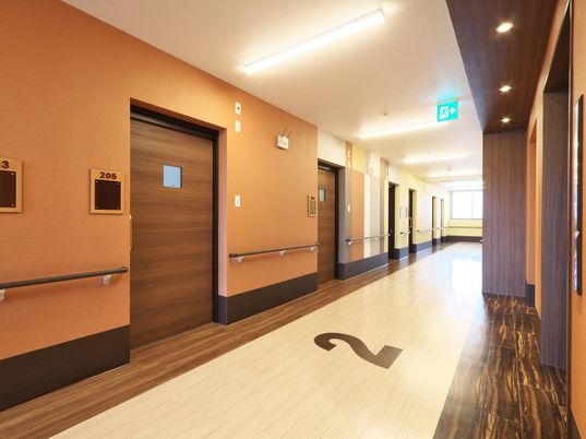 廊下の清潔な空間