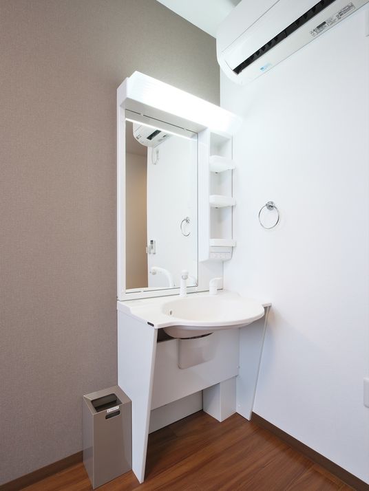 清潔な洗面スペース