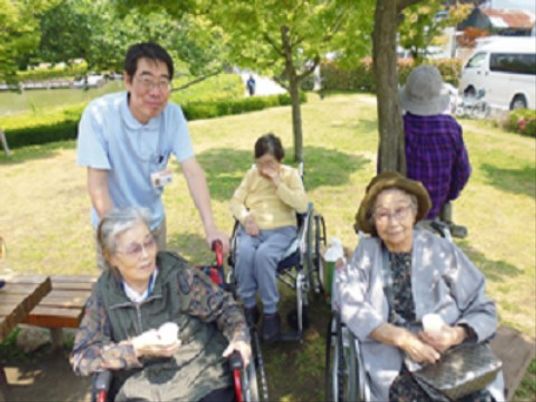 スタッフと利用者のひととき