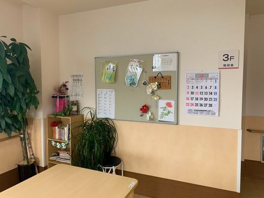 掲示物の壁面