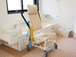 浴室用リフト付き椅子