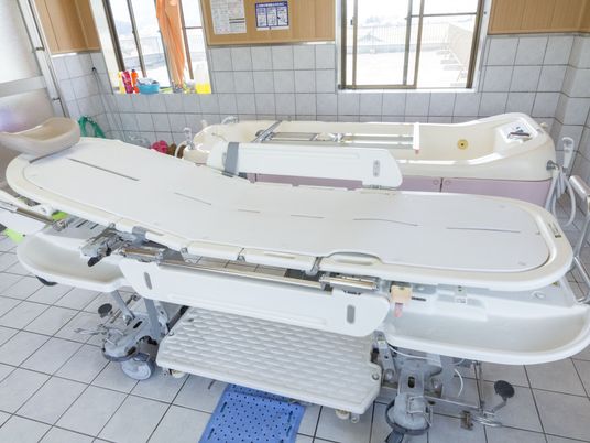 清潔な浴室の入浴設備