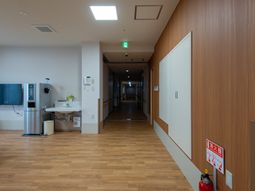 清潔な廊下と設備