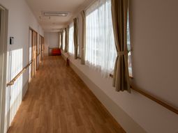 明るい廊下と採光