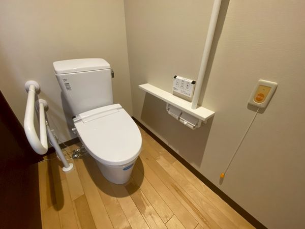 清潔な設備のトイレ