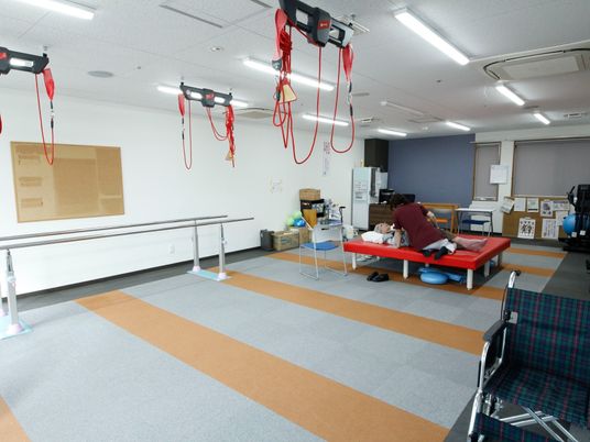 機能訓練設備の整った部屋