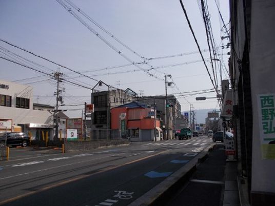 街並みと看板