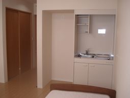 居室のキッチンコーナー