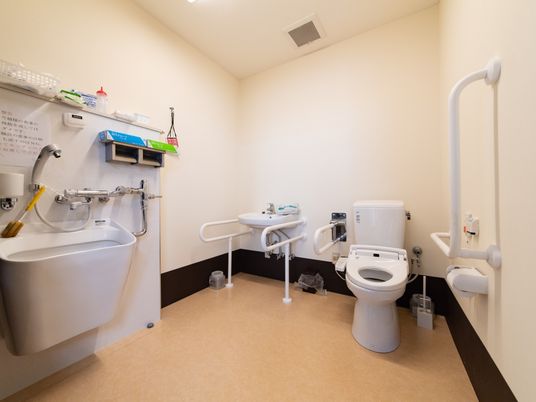 バリアフリーのトイレ設備
