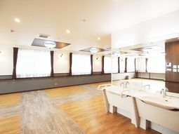 明るい共有スペース