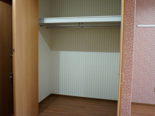 広々とした洋室のクローゼット