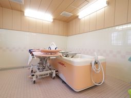 清潔な浴室の一角