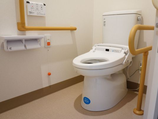 清潔なトイレの設備
