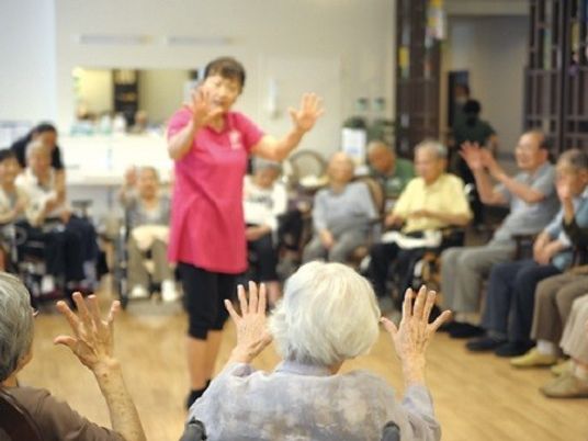 レクリエーション活動中の参加者