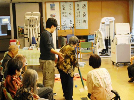 機能訓練室での活動風景