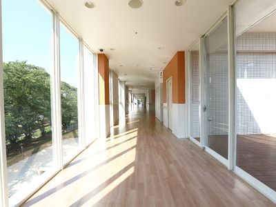 木漏れ日の廊下