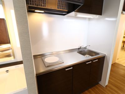 清潔なキッチンの一角