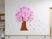 壁に桜の装飾アート