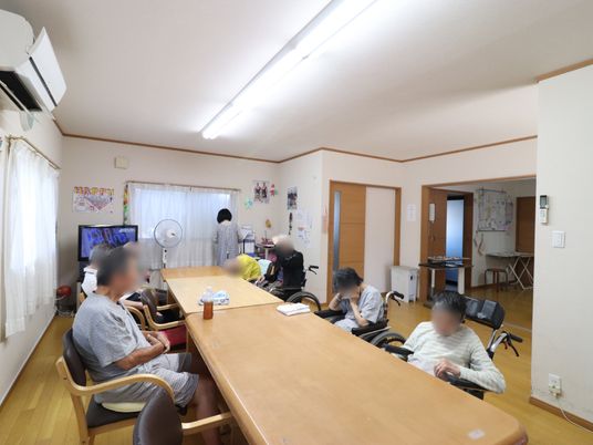 日常活動中の居住者