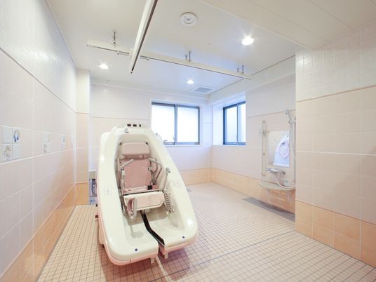 清潔な浴室設備